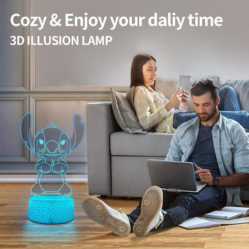 Light,16 Light,3D AIHYING Cool Night Color Night LED Lamp with Smart Remote Control,Boy Gifts for Children's Room