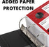 Performore 3 Ring Binder, Professional D Ring Binder 5 Inch, Presentation Folder for 8.5 x 11 Pages (2 Pack)