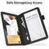 6 5.12" 7.91", RSAquar Premium Server Book with Kickstand & Hand Strap Waiter Book Organizer with Pockets, Pen Holder