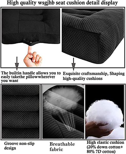 WSGJHB Car Booster Seat Cushion Posture Cushion Portable Breathable Mesh, Effectively Increase The Field of View Ideal