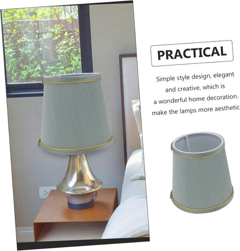 Generic 1pc Fabric Lamp Shade Easy to Install Cloth Lampshade for Table Floor and Bedside Lamps Diffuses Light for Warm