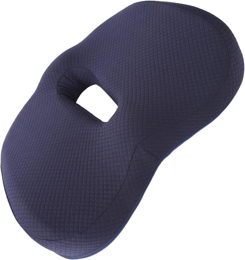 KunEchevyr Orthopedic Donut Pillow, Memory Foam Donut Seat Cushion with Ring Design and Front Groove for Pressure