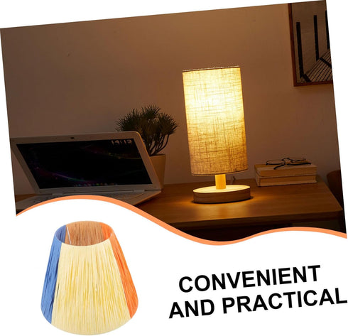 STOBOK Elegant Paper Lampshade for Table Floor Lamps Modern Design Pleated Pendant Light Cover Versatile Use Bedroom
