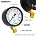 MEANLIN MEASURE 0-100Psi 2" DIAL FACE Well Pump Pressure Gauge, with 1/4" NPT and 3/8" NPT Hex Bushing