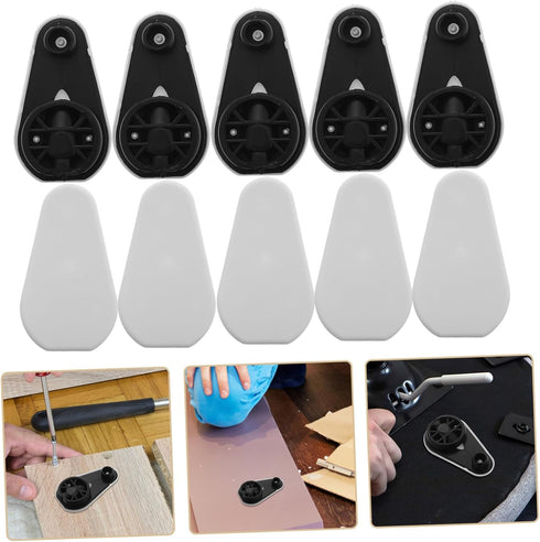 10sets MAGICLULU Furniture Connectors Versatile Fasteners for Rv Cabinets Small Angle Brackets for Bedside Cabinets