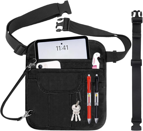 Server Apron with 26.4-61Inch Adjustale Strap,Restaurant Waitress Accessories Bag with Pockets for