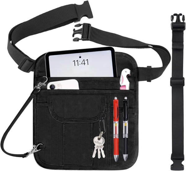 Server Apron with 26.4-61Inch Adjustale Strap,Restaurant Waitress Accessories Bag with Pockets for