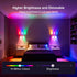 YEYIZU RGB Wall Light Multi-Colour Ambient Lighting,controllable via APP Modern Ambient Lighting,with Scene and Music