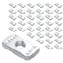 Jayseon 40 Pcs 3/8"-16 Strut Channel Nuts, Thickened Carbon Steel Strut Nuts for Channel Struts, Dacromet Finish