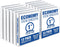 Samsill Economy 1 Inch 3 Ring Binder, Made in The USA, White, 12 Pack