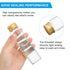 PATIKIL 80ml Plastic Test Tubes with Screw Caps, 6Pcs 128x33mm Flat Bottom Tubes for Scientific Party Decoration