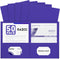 RAZCC 50 Pack Two Pocket Folders, Purple, Fit Letter Size Paper, Pockets for School Office Business Home