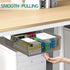 Upgrade Under Desk Drawer for Table with Lip, Hidden Under Table Desk Storage Organizer, Office Attachable Plastic Desk