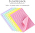 Vanpad Lined Sticky Notes 4X6 in Pastel Ruled Post Stickies, 45 sheets/pad, 18 Pads/Pack
