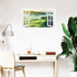 Mountain View Wall Stickers, 3D Fake Window Nature Scenery Decals for Bedroom Living Room, Removable Wall Murals