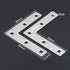 80mm 80mm 3.15 3.15 inch, Pack 20 Corner Brace Flat, L Shape Corner Bracket Connector, Fixing Repair Plate, Wooden