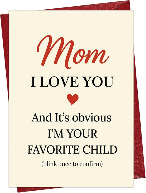 Cheerin Funny Birthday Cards for Mom Hilarious I Love You Card for