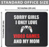 I Love Video Games and Mom Mouse Pad - Valentines Day Video Games Boys Teens - 9.5 x 7.8 Inch Mouse Mat Gaming Gamer Gifts - Funny Gifts Idea for Men by Gamer Heartbeat