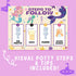 8.3 11.2 inches, 10 Pack 5 Pack Potty Training Chart for Girls, Mermaid Theme, x Chart with Reward Stickers