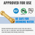 SUNGATOR 1/2 Inch Slip Coupling, Push Fit Repair Plumbing Fittings, No Lead Brass PEX Fittings (2-Pack)