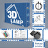 3D 16 Dimmable Lampeez Ice Hockey Player Night Lights for Kids LED Colors Remote Control Changing Touch Table Desk Lamp