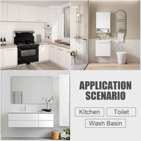 Adjustable 304 Stainless Steel Towel Bar, Wall Mounted Towel Holder for Bathroom Accessories