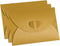 PATIKIL Gift Card Envelopes, 36 Pack Heart Shaped Clasp Mini Envelopes for Birthdays, Gold