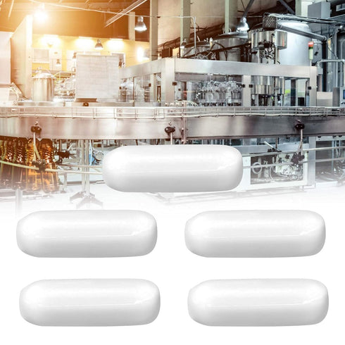 5Pcs 5x15mm PTFE Magnetic Stirrer Mixer Type C Stir Bars, Laboratory PTFE Stirring Rod