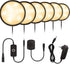 YGS-Tech LED Under Cabinet Lighting Kit, 1020 Lumens LED Puck Light, 3000K Warm White, Touch Dimming, 6-Pack