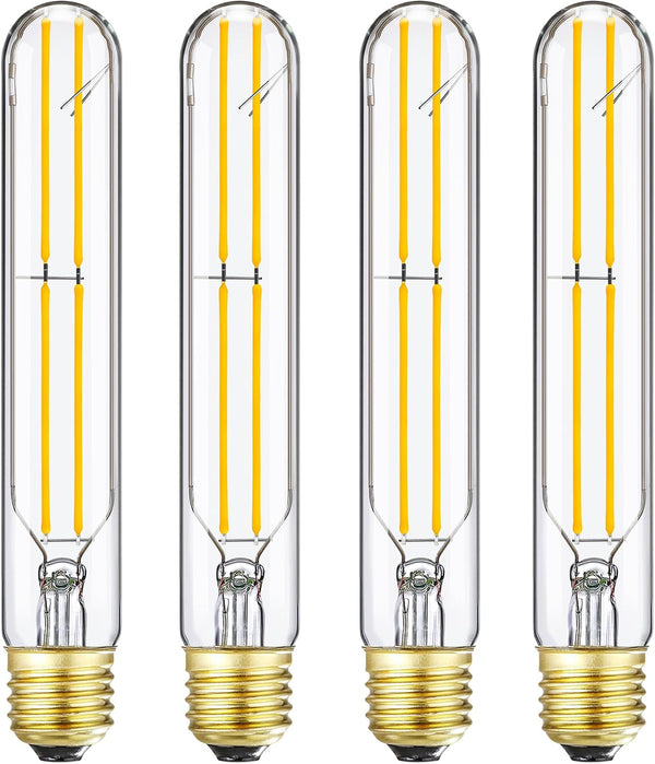 7.3 Inch T10 LED Bulb 60 Watt, Dimmable 3000K Soft White E26