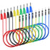 Goupchn Stackable Banana Plug to Breadboard Male Jumper Wires, Soft Flexible Silicone Test Leads for Electrical Testing