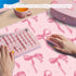 Wirfray 23.6" 11.8" Pink Mouse Pad, Pink Desk Mat Bows Laptop Pad Computer Mat, Gaming Keyboard and Mouse Pad Non-Slip