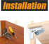 YIDELAI 1 90 Locking Hinge Pair Multifunctional Degree Automatic Locking Folding Bracket Suitable for Folding Furniture
