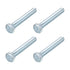 Hex Bolts (M10-1.25x70mm) 4Pcs, 8.8 Grade Carbon Steel Zinc Plated Fully Threaded Hex Head Screw Bolt for Furniture