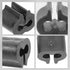 100 Pack of Black Non-Slip Chair Leg Covers - Triple Clip Connector for Furniture Protection