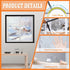 VOLLENC 100x180cm Window Sealer BlackPlastic for Window for Winter with Full Frame Magic Strip Keep Cold Out Door Cover