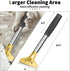 Razor Blade Scraper Tool, 4 inch with 10PCS Extra Metal Blades, Large Cleaning Scraper for Paint, Gum, Glue