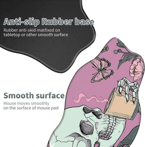 SROJDHFJB 35.4 15.7 inches Skull Coffee Pink Large Gaming Mouse Pad Plus a Coaster, x Desk Mat Extended XXL Mousepad