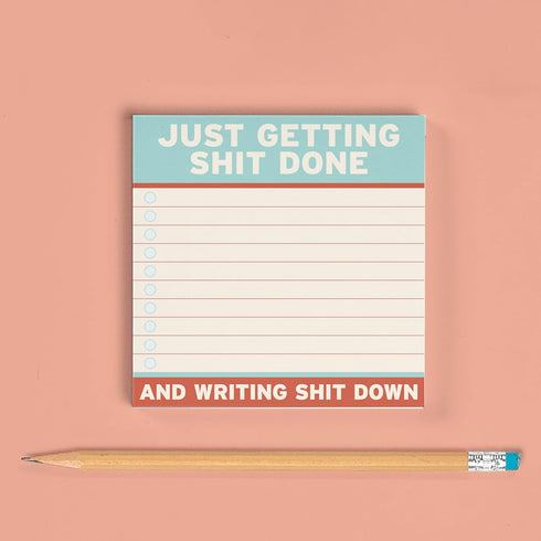 Knock Knock Getting Shit Done Large Sticky Notes – 4 x 4-inches (Pack of 8)