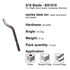 Acrux7 Hand Deburring Tool Kit, 10pcs Rotary Deburr Blades + 1pcs Countersink Blade with Aluminum & Silicone Handle,