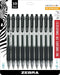 Zebra Pen Sarasa Dry X20 Retractable Gel Pen, 0.7mm Medium Point, Black Ink, 10-Pack (Packaging May Vary)