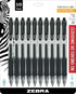 Zebra Pen Sarasa Dry X20 Retractable Gel Pen, 0.7mm Medium Point, Black Ink, 10-Pack (Packaging May Vary)