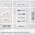 Laboratory Sign White 9x3 Inch - Indoor Self Adhesive Door Wall Sign with Minimalism Design