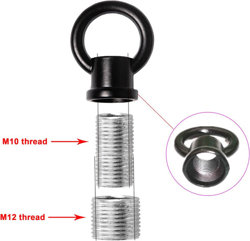 M10/M12 Pack 2 Hook Rings for Light Fixture Available