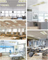 Velvessentia 4 Pack, 4x2 Fluorescent Light Covers for Ceiling Lights Sunflowers Bouquet Magnetic Classroom Light Covers