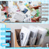 Zhehao 100 Pcs Clear A4 Letter Size Envelopes with Snap Button Closure, Poly Document Folders for School Office