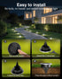 2.8 Inch 12 Pack, Mini Solar Ground Lights Solar Lights Outdoor Waterproof, Solar Garden Lights Outdoor Landscape