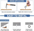 40 2.2 Inches, ADIIL PCS Q Hanger Hooks with Safety Buckle, Windproof Screw Hooks for Hanging Outdoor String Lights
