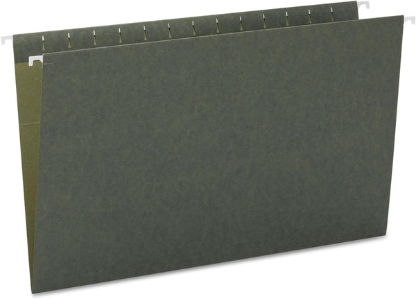Smead Hanging File Folder, No Tabs, Legal Size, Standard Green, 25 per Box for Organizing Documents