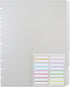 Medium Size Discbound 6 Tab Index Dividers (1 Sets) with Mushroom Hole